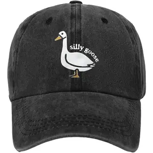CampaignCute Goose Print Baseball Caps For Women Outdoor Causal Sport Trucker Hats Spring Summer Adjustable Wide Brim Visor Hats