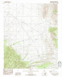 Water Canyon New Mexico USGS Topographic Quadrangle Map, 1985, 1:24000
