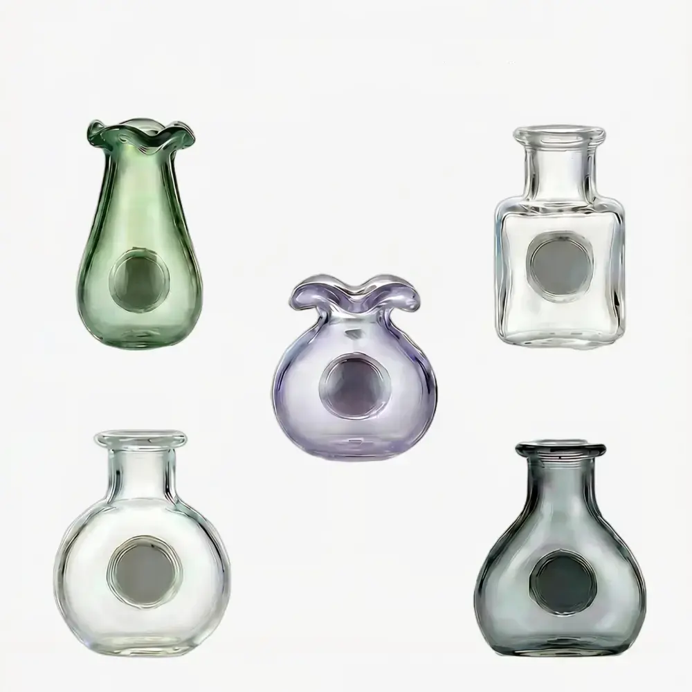 Teacher Appreciation Gifts 5Pcs Magnetic Mini Vases for Fridge - Clear Glass Propagation Station for Real Flowers - Cute Kitchen & Locker Decor. summervibes Graduation Nurses Week