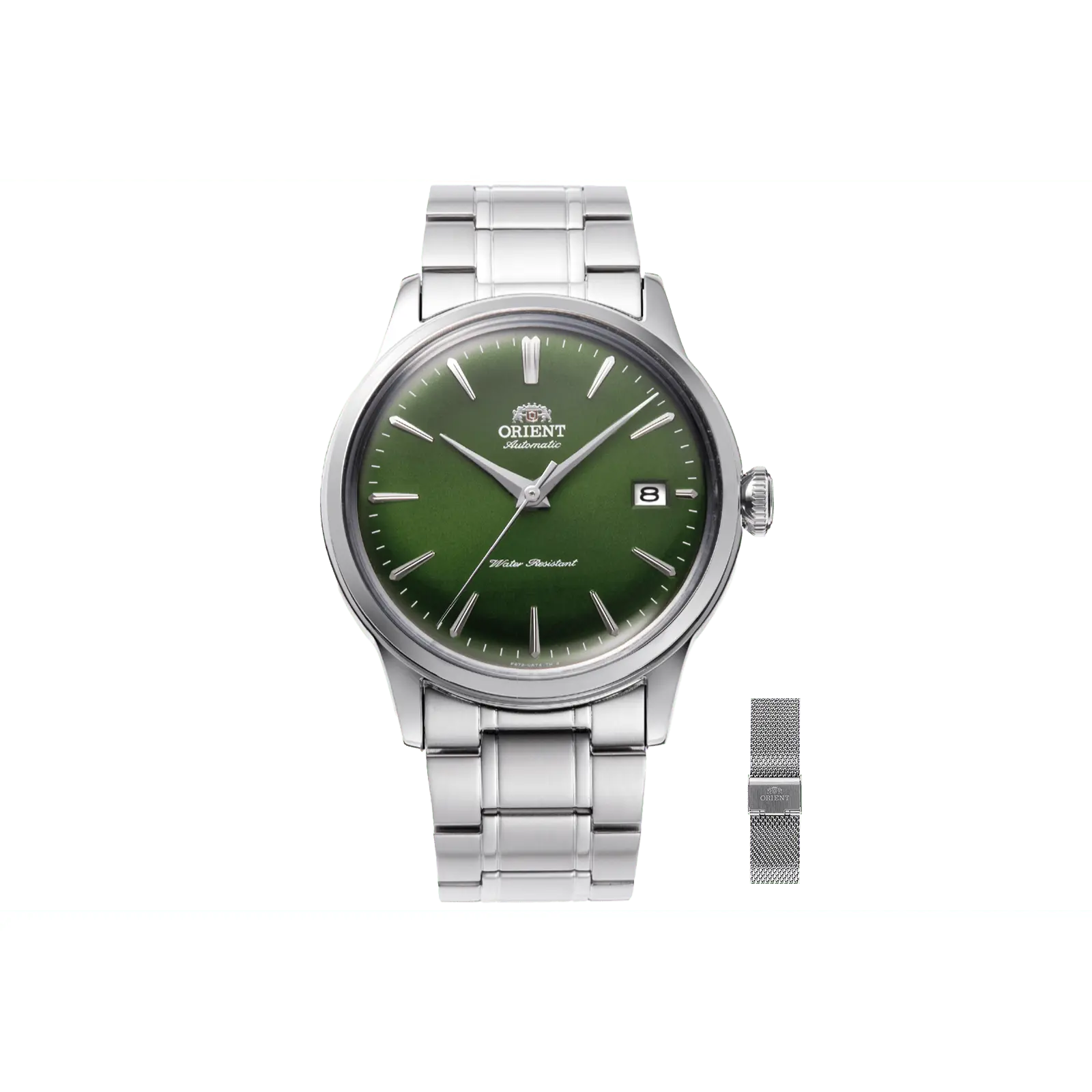 Orient Bambino Version 7 38mm Automatic Dress Watch with Extra Mesh Strap, RA-AC0M09E30B-UM00F112J0