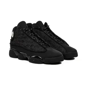 Reflective Black Mid-Top Basketball & Casual Sneakers | Streetwear All-Black Daily Shoes