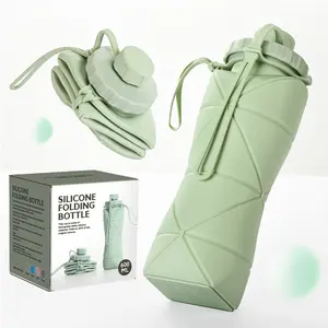 Food-Grade Silicone Folding Water Cup, Large-Capacity Portable Sports Kettle for Outdoor Travel & Camping