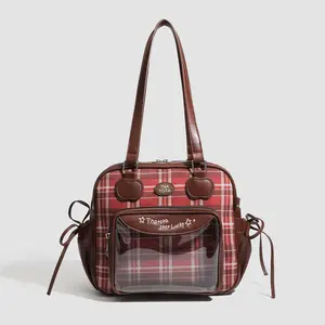 Japanese Harajuku Y2K Ulzzang Ita Bag New Sweet and Fashionable Transparent Women's Handbag JK Uniforms Shoulder Crossbody Bag