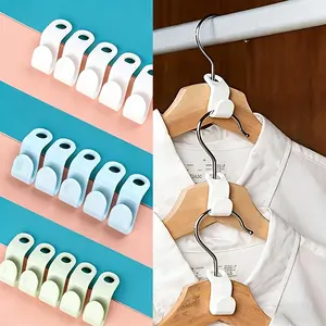 25 Counts Hanger Connector Hooks for ClothesStorage,Space Saving Organizer, Space SaverHangers,Hangers Accessory Light Hanging