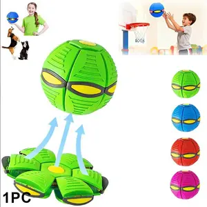 Kids Bouncing Ball, Magic Flying Saucer Deformable Ball, Super Elastic, Anti‑crushing & Anti‑drop, Interactive Entertainment Ball, Ideal for Parent‑child Interaction and Multiple Scenarios, Soft Ball Design