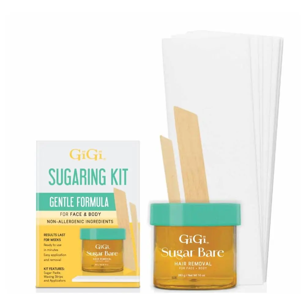Gentle Natural Sugar Wax Multi-Pack Kit - Organic Hair Remover Wax, Sensitive Skin Solution for Face, Body Hair Removal, Bath & Body Care, Sensitive Skin Waxing