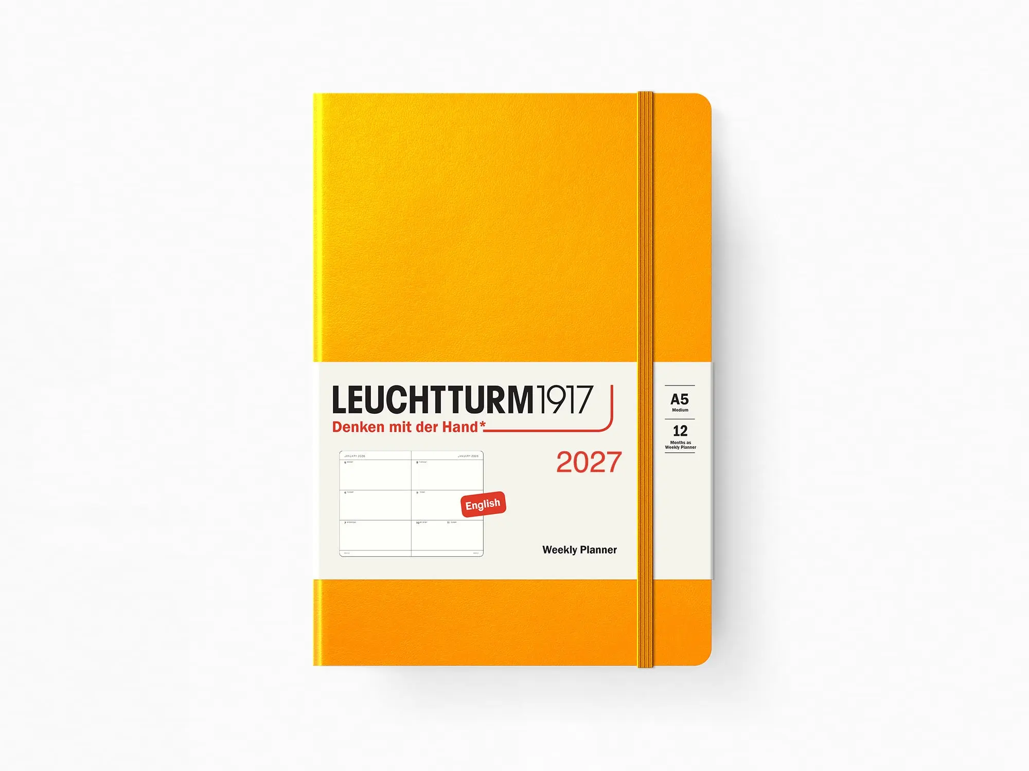 2027 Leuchtturm 1917 Weekly Planner - SUNFLOWER