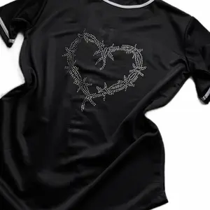 KG Rhinestone Unisex Jersey Oversized