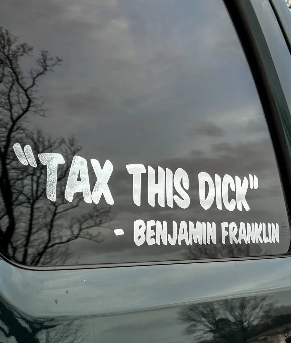 Tax This Decal, (2-pack Options) Bumper Sticker for Car Truck SUV ...