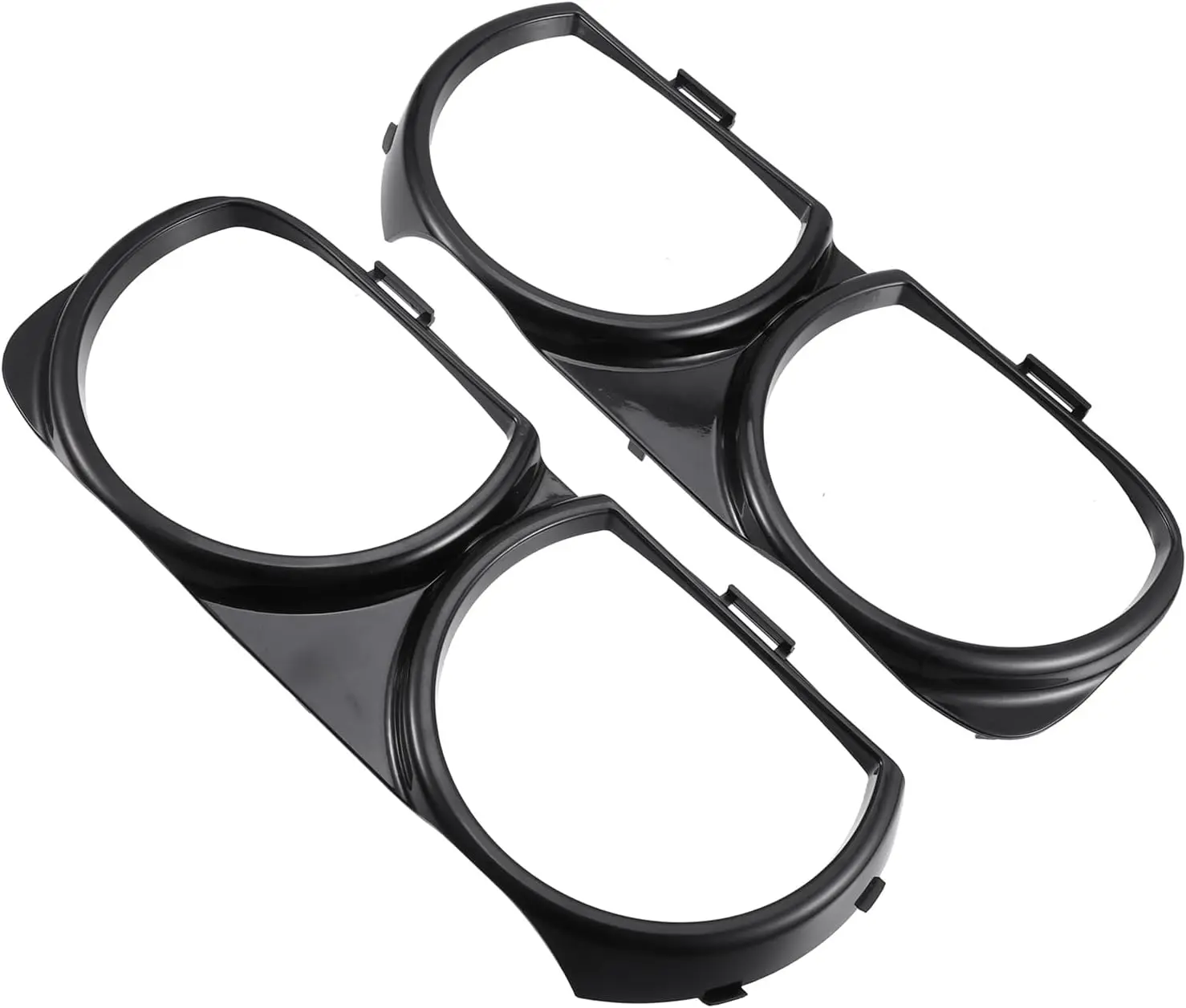 1 Pair Front Headlight Lamp Bezel Trim LH RH Headlight Bezel 68259053AB 68259053AA for Dodge Challenger 2015-2023 Stylish Design