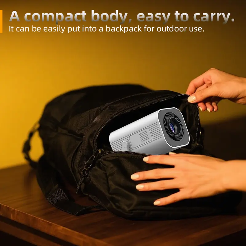 XBJ Diamond Projector 24/5G WiFi 360 Degree HD LED Multifunctional Projector with Built-in Speaker for Home Cinema Outdoor Use and 4K Decoding Ideal Holiday Gift 7