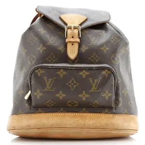 Pre-owned Louis Vuitton Canvas Coated Backpacks Vintage Montsouris Backpack Monogram Canvas MM by Rebag