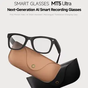 Smart Camera Glasses 800m, HD Video Recording, Magnetic Wireless Charging, Ai Voice Assistant, Ai Translation, Ai Image Recognition, Multifunctional Smart Glasses