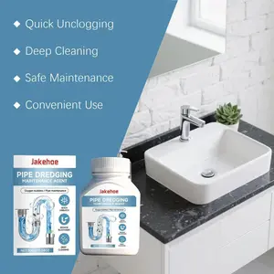 Pipe Clog Dissolver, Kitchen & Bathroom Drain Unblocker, Hair & Grease Remover, Home Use Plumbing Cleaner, Effective Pipe Unclogger