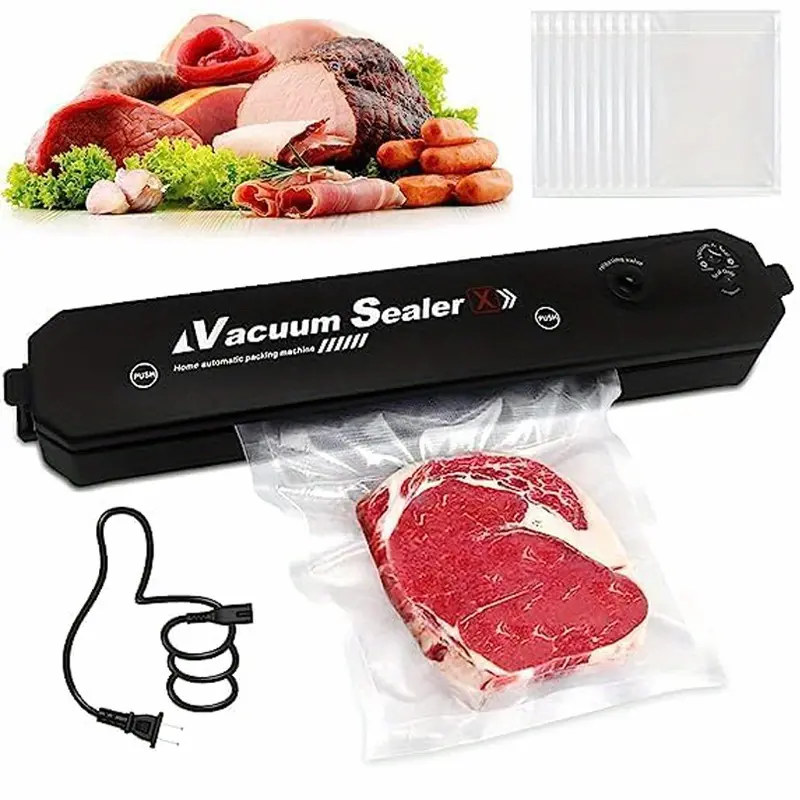 Vacuum Sealer Machine for Food Storage Sous Vide, Automatic Air Sealing System with 50pcs Seal Bags