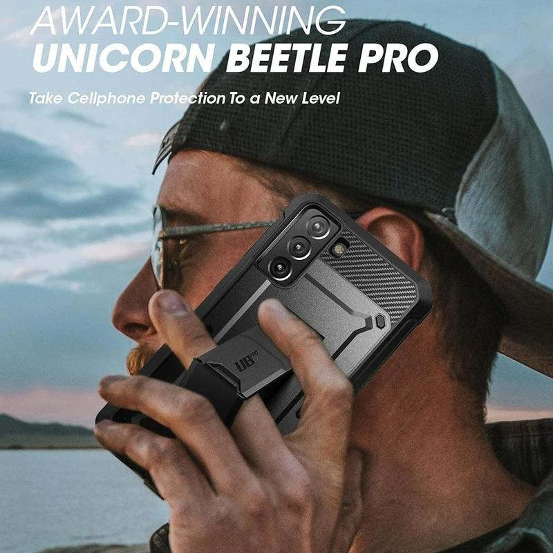 SUPCASE Unicorn Beetle Pro Full-Body Dual Layer Rugged Kickstand Holster Case for Samsung Galaxy S20 FE (2020) / Samsung Galaxy S21 FE (2022) Case with Built-in Screen Protector