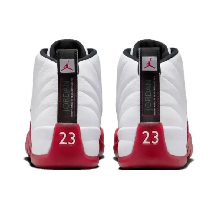 Brand New White Varsity Red Color Block Mid Top Retro Basketball Sneakers Premium Leather Upper Unisex Street Trend Footwear Complete Original Shoe Box Included Cushion Shock Absorbing Sole Daily Outfit Matching