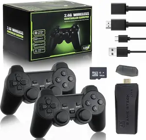M8 Retro Game Stick - Revisit Classic Games with Built-in 9 Emulators, 20,000+ Games, 4K HDMI Output, and 2.4GHz Wireless Controller for TV Plug and Play