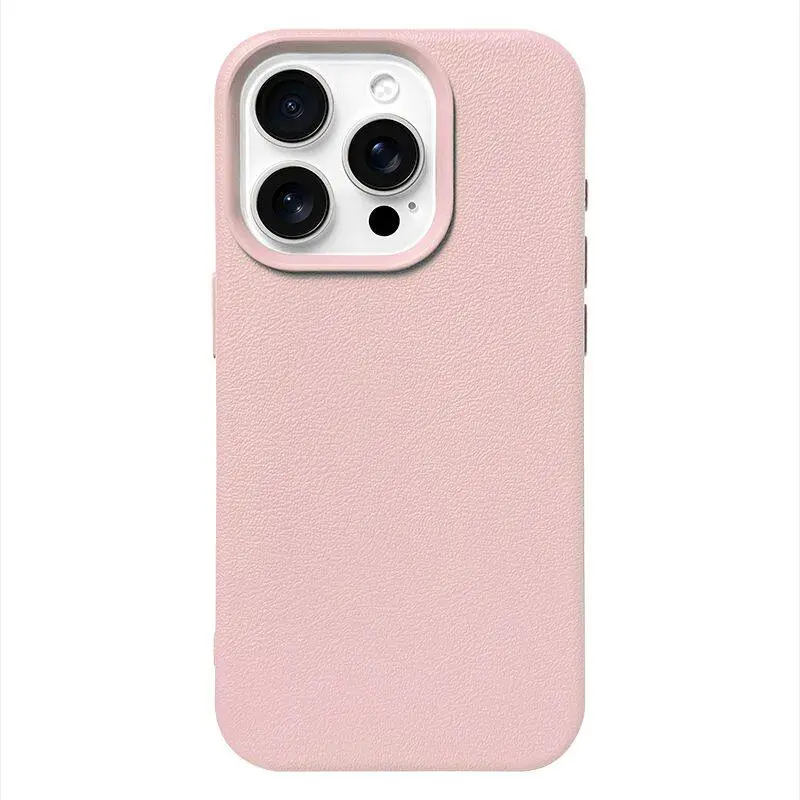 Soft phone cases for  iPhone 17/16/15/14/13/12/11 Promax Pro Plus/X/Xs,Solid color leather texture mobile phone case, high-end anti-fall simple, suitable for men's and women's tpu case