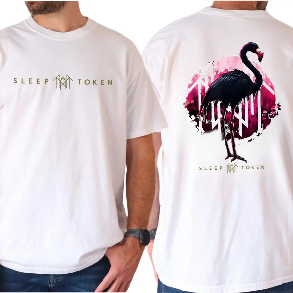 Sleep Token Even In Arcadia Flamingo T-Shirt Sweatshirt Hoodie, Pink Art Graphic Shirt, Father's Day Gift, Music Merch, Trendy Band Fan Apparel