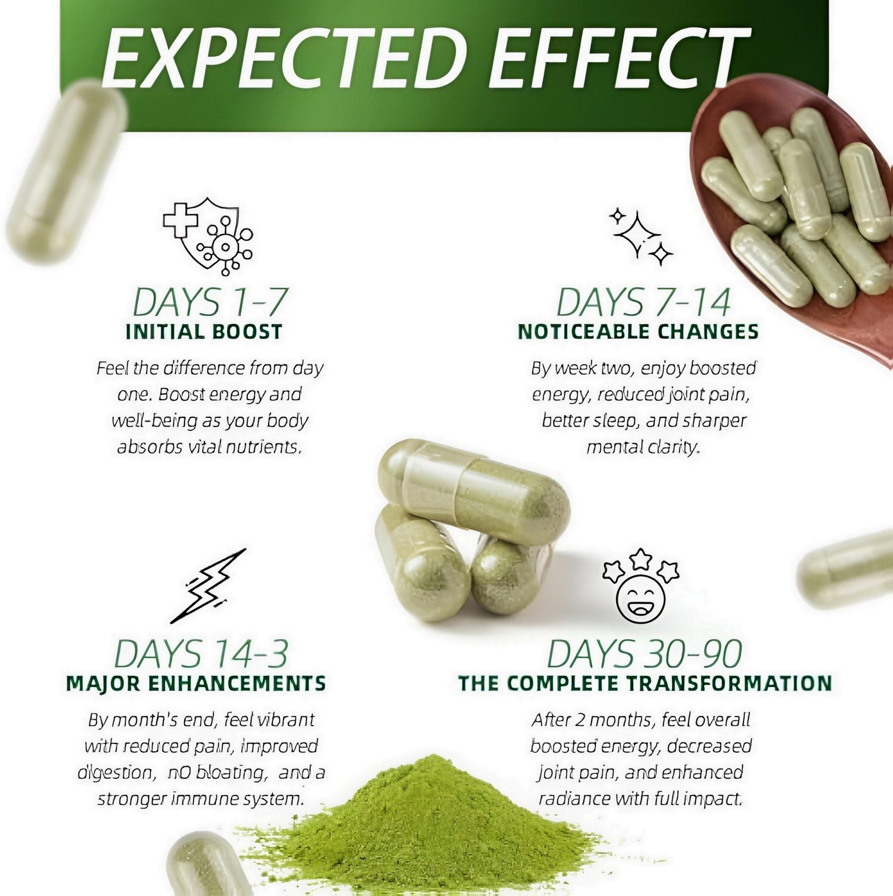 Rosabella Moringa Powder Capsules 800mg - Immune Support, Gut Health & Focus Enhancement - Reduce Inflammation, Boost Memory & Daily Wellness