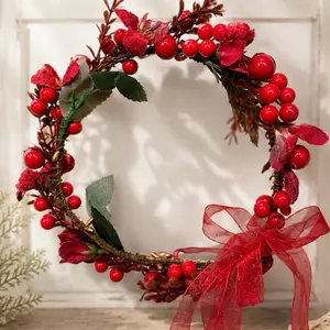 Elegant Red Berry Hair Crown quince años event wedding guest