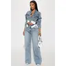 Nori Denim Washed Pant Set - Medium Wash