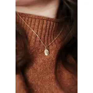 Miraculous Medal Necklace // Gold