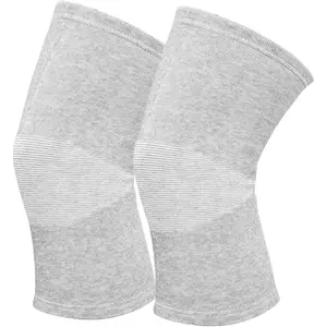 1 Pairs Charcoal Brace Compression -Elastic Warm Brace Bmboo Arthritis (Gray, X-Large)