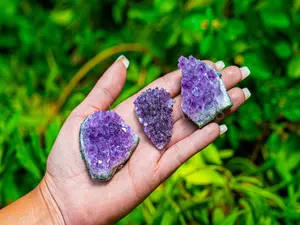 Amethyst Crystal Cluster: "A" Grade Druze, Choose Size! (Amethyst Geode, Amethyst Crystal, Amethyst Cluster)