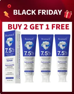 BEAMACH Hydroxyapatite Enamel Repair Toothpaste | Fluoride-Free for Sensitive Teeth | Strengthen & Whiten Naturally | 24H Cooling Mint Fresh Breath Oral Care