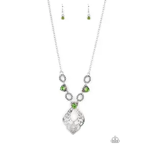 Contemporary Connections - Green Necklace