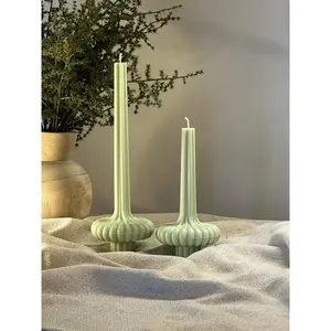 Pillar Candle - Handmade Soy Paraffin, Eco-Friendly, 2h Long-Lasting Burn, Available in Various Colors, Non-Toxic, Household Candle - Decor, Light