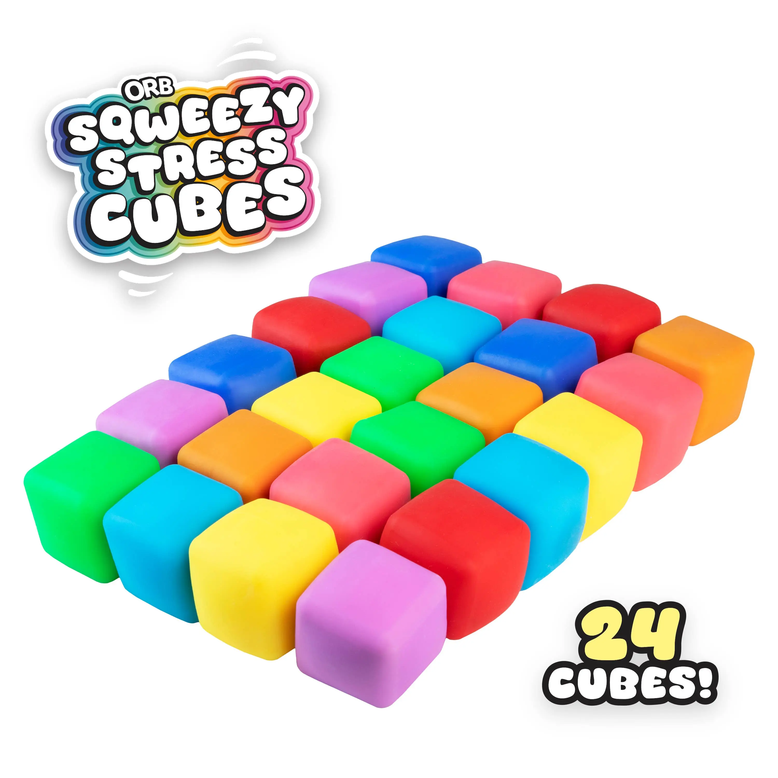 Ultimate Squeeze Slow Rising Stress Cube Set (24 Pack) – Orb Toys ...