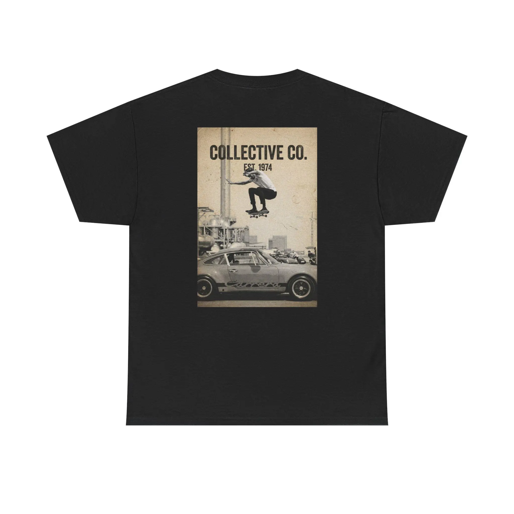 Vintage Skate Over Classic Car Tee |   70s Streetwear Graphic