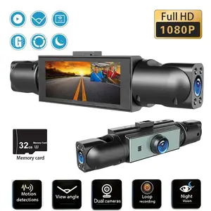 1080P Car Dash Cam, Front Camera Mini Dashcam with Night Vision, 32GB Storage Capacity, Abs Enclosure, Ideal for Cars