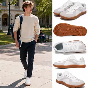 Men's Army Training Shoes Lace Up Casual Trainers Breathable Lightweight Non-Slip Sneakers Comfortable Running Style Shoes
