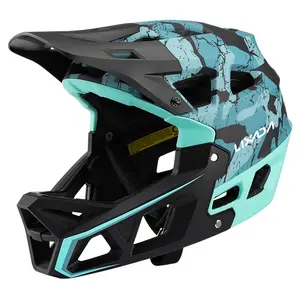 Full Face Mountain Bike Helmet Adult Racing Downhill MTB Helmet for Men/Women Adult Mountain Bike Helmet with Visor Over 31 Vents Bike Helmet
