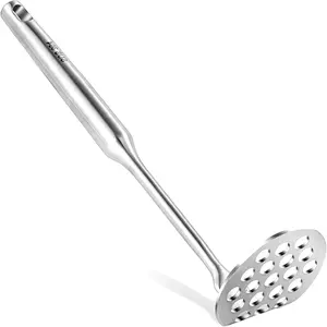 Small Potato Masher - Stainless Steel Mini Avocado Masher for Avocado, Potatoes, Beans, Meat, Vegetables, Dishwasher Safe