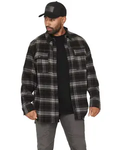 Thorogood Men's Heavyweight Plaid Print Long Sleeve Button-Down Flannel Shirt - Tg205569-Mrpd