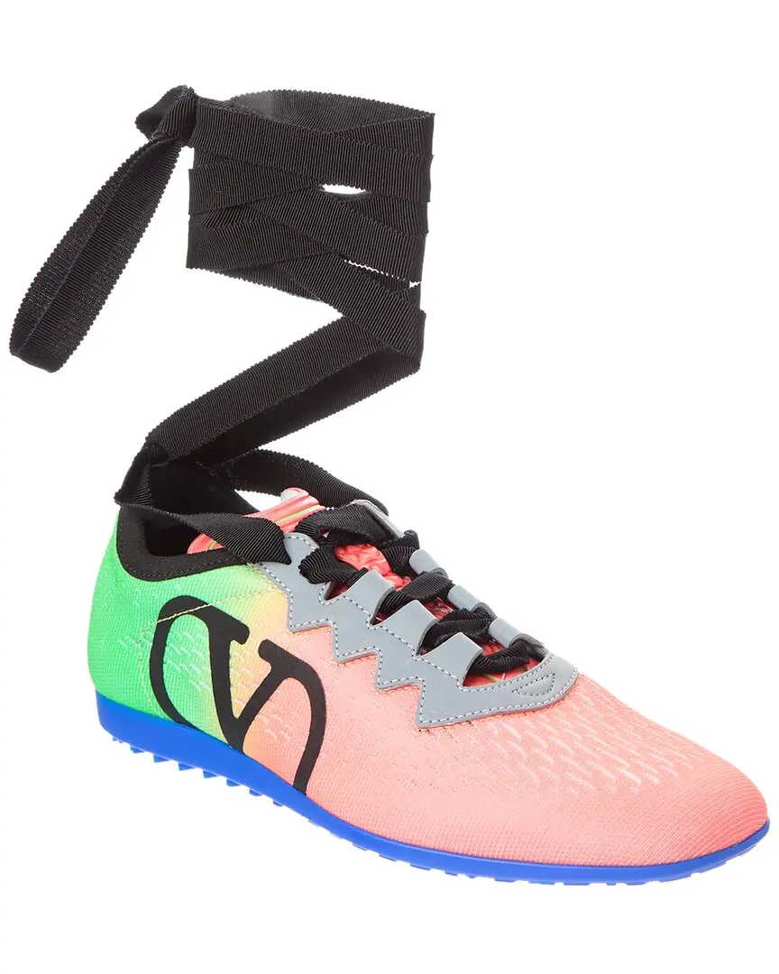 Valentino VLogo Signature Mesh & Leather Sneaker