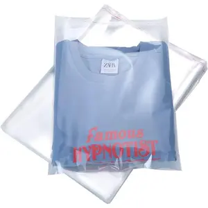 100 count 10" x 13" Thick 1.6 Mil Large Clear Self Sealing Resealable Cellophane Poly Bags Heavy-duty Adhesive Cello Plastic Bags Packaging Clothes T-Shirts Clothing Pants  OPP Bag