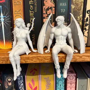 Rhysand & Feyre Inspired 3D Printed Shelf Sitters | ACOTAR BookTok Decor Gift