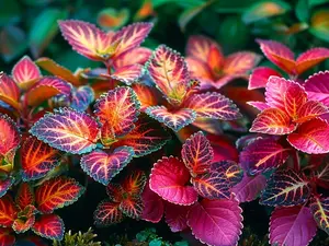 1000+PCS Rainbow Coleus Seeds - Stunning Mix of Yellow Green Pink Red & Deep Maroon - All Seasons Easy to Grow Flower & Plant Seeds