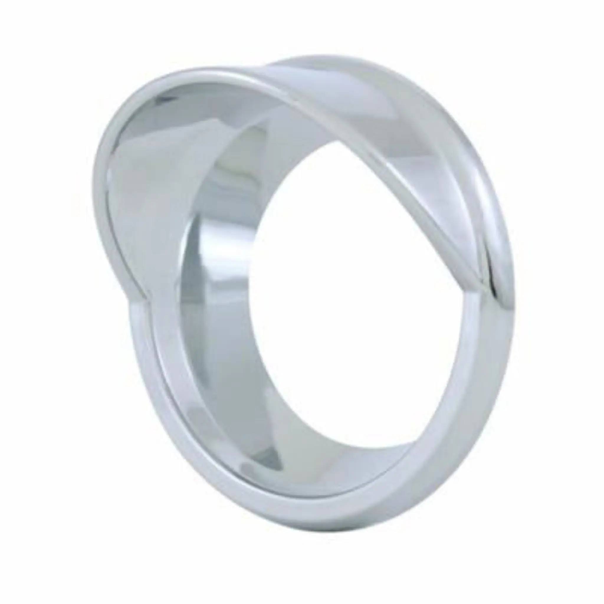 United Pacific Small Gauge Bezel with Integrated Visor, Brilliant Chrome Plated Finish, Chrome, Improved Gauge Appearance for 2006+ Kenworth, May Require Adhesive