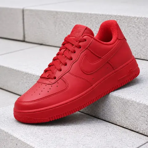 Nike Air Force 1 Low Triple Red Men's Fashion Sneaker New