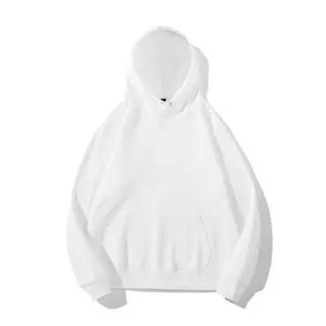 Solid Color Hoodie Men's Basic Style Plus Size Long-sleeved Hooded Sweater