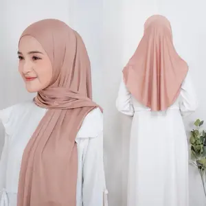 Adha Labels Instant Hijab Pashmina Oval Cotton Jersey Ayara