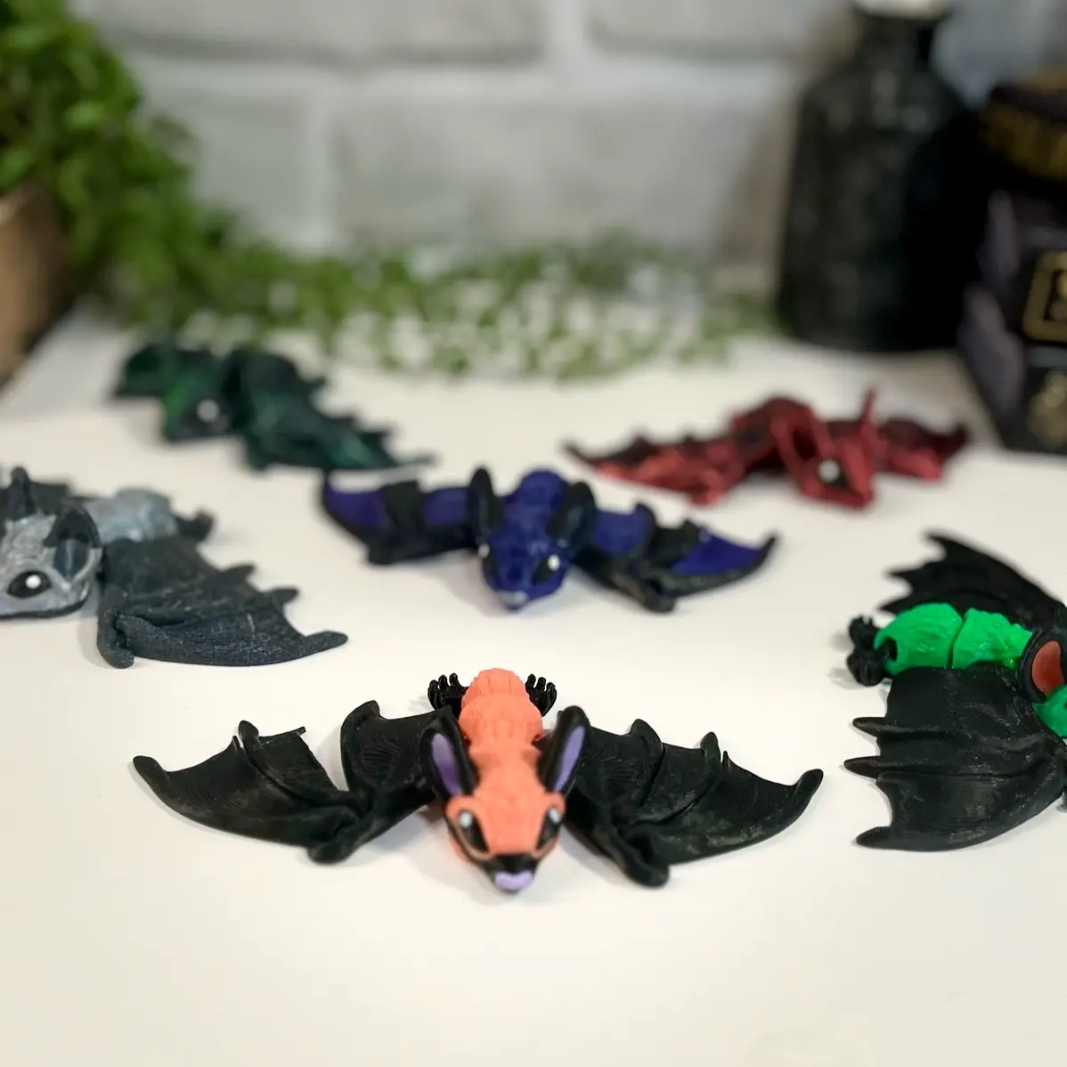 3D Printed Flexi Bat for Stress Relief - Articulated Fidget Toy