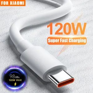 For Xiaomi 120W USB Cable Luxurious Super Fast Charging Type C Charger Cord For Mi 13 Redmi Note 12 Turbo 11 Pro Poco Data Cable